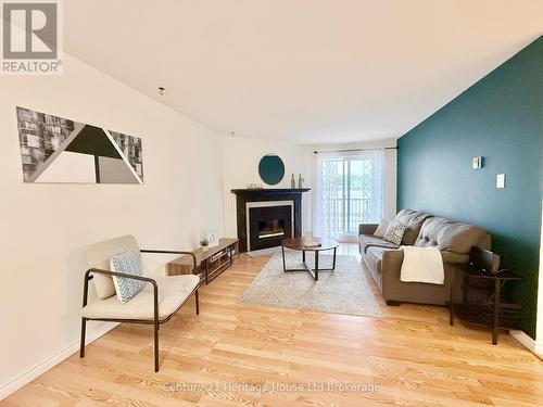 217 - 737 Deveron Crescent, London South (South T), ON - Indoor Photo Showing Living Room With Fireplace