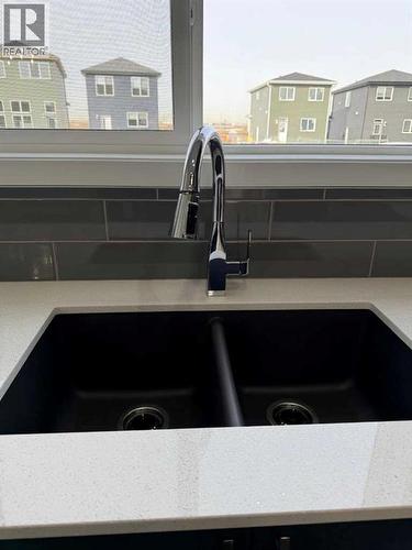 1961 Cornerstone Boulevard Ne, Calgary, AB - Indoor Photo Showing Kitchen With Double Sink