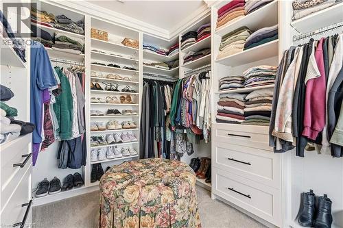 Walk in closet with light colored carpet - 697 Lambshead Drive, Burlington, ON - Indoor With Storage