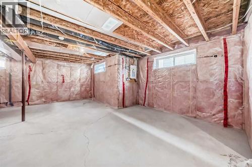 Lower level is insulated and polyed - 21 Hillview Road, Strathmore, AB - Indoor Photo Showing Basement