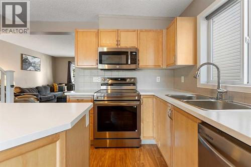 133 Auburn Bay View Se, Calgary, AB - Indoor Photo Showing Kitchen With Double Sink