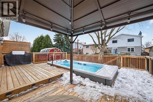 71 Royaledge Way, Hamilton, ON - Outdoor With Above Ground Pool With Deck Patio Veranda With Exterior