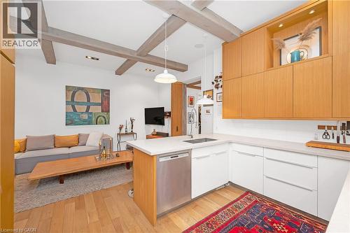 7 Foster Street, Hamilton, ON - Indoor Photo Showing Kitchen With Double Sink