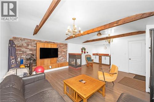 7 Foster Street, Hamilton, ON - Indoor Photo Showing Living Room With Fireplace