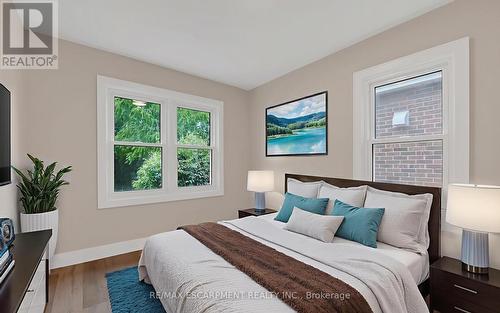 VIRTUALLY STAGED - 126 Auburn Avenue, Hamilton, ON - Indoor Photo Showing Bedroom