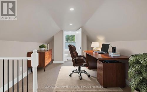 VIRTUALLY STAGED - 126 Auburn Avenue, Hamilton, ON - Indoor Photo Showing Office