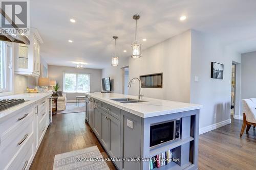 1019 Mesa Crescent, Mississauga, ON - Indoor Photo Showing Kitchen With Double Sink With Upgraded Kitchen