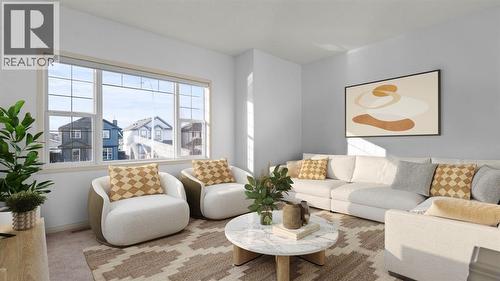 166 Bridlecrest Boulevard Sw, Calgary, AB - Indoor Photo Showing Living Room