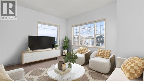166 Bridlecrest Boulevard Sw, Calgary, AB - Indoor Photo Showing Living Room
