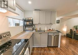 Stainless steel appliances on lower level - 