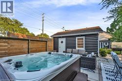 View of hot tub area - 