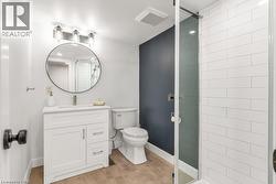 3 piece bath with a stall shower and vanity - 