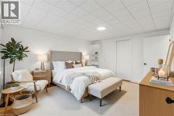 Virtually/digitally staged bedroom - 