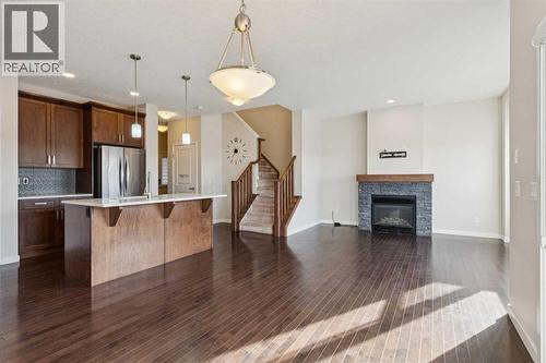 116 Walden Parade Se, Calgary, AB - Indoor With Fireplace