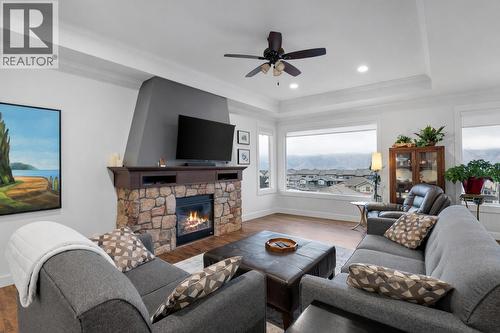 2016 Galore Crescent, Kamloops, BC - Indoor Photo Showing Living Room With Fireplace