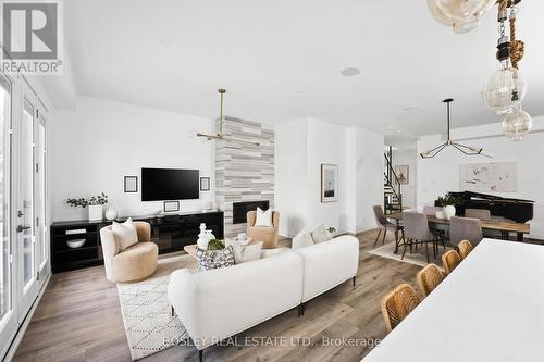 23 White Birch Road, Toronto, ON - Indoor Photo Showing Living Room With Fireplace