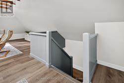 Staircase to the loft, office, primary, playroom - 