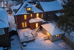 Aerial view of the large fully fenced backyard - 
