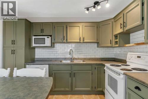 3404 35 Avenue Se, Calgary, AB - Indoor Photo Showing Kitchen With Double Sink
