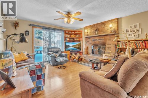 178 4Th Street E, Pierceland, SK - Indoor Photo Showing Other Room With Fireplace