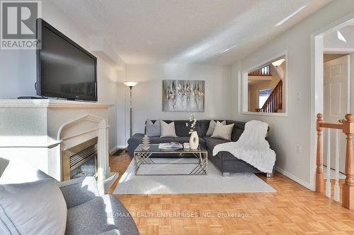 4576 Tribal Court, Mississauga, ON - Indoor Photo Showing Living Room With Fireplace