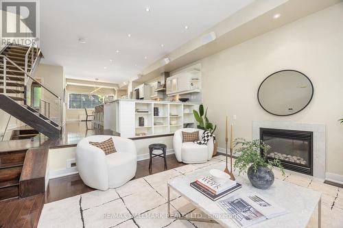 29B Beechwood Drive, Toronto, ON - Indoor Photo Showing Living Room With Fireplace
