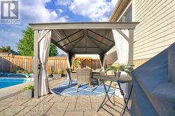Dining Area Gazebo with Metal Roof - 