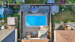 Aerial view of backyard - 