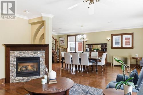407 Echo Drive, Ottawa, ON - Indoor Photo Showing Living Room With Fireplace