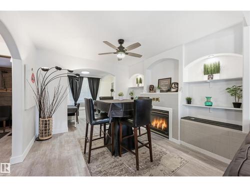10656 93 St Nw, Edmonton, AB - Indoor With Fireplace