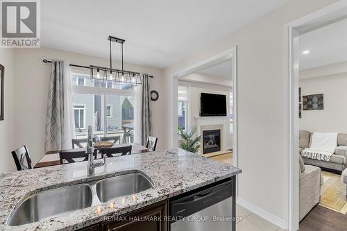 229 Meadowbreeze Drive, Ottawa, ON - Indoor Photo Showing Kitchen With Fireplace With Double Sink