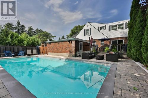 886 Whitney Drive, Mississauga, ON - Outdoor With In Ground Pool With Deck Patio Veranda