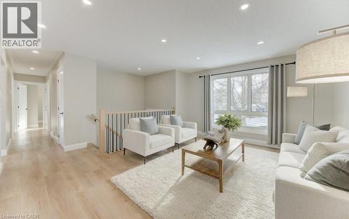 open concept main floor - 402 Heritage Drive, Kitchener, ON - Indoor Photo Showing Living Room