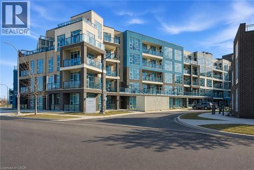Digitally Altered - 10 Concord Place Unit# 205, Grimsby, ON - Outdoor With Balcony