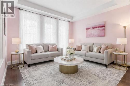 Virtually staged - 75 Chase Crescent, Cambridge, ON - Indoor Photo Showing Living Room