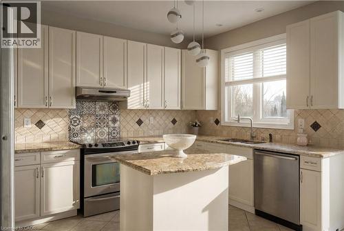 Virtually staged - 75 Chase Crescent, Cambridge, ON - Indoor Photo Showing Kitchen With Upgraded Kitchen