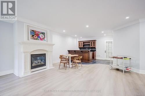 9 Highland Court, Aurora, ON - Indoor Photo Showing Living Room With Fireplace