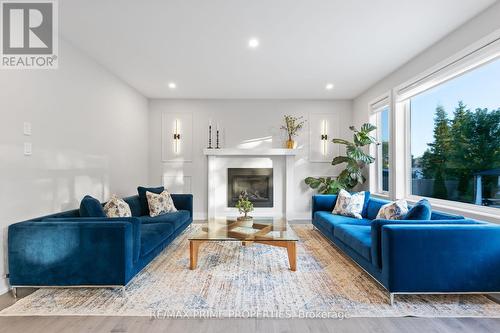 148 Aubrais Crescent, Ottawa, ON - Indoor Photo Showing Living Room With Fireplace