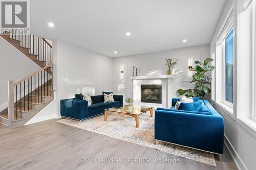 148 Aubrais Crescent, Ottawa, ON - Indoor Photo Showing Living Room With Fireplace