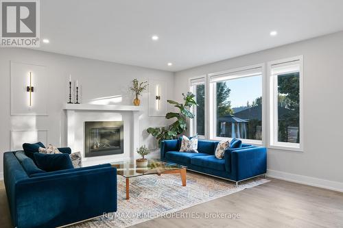 148 Aubrais Crescent, Ottawa, ON - Indoor Photo Showing Living Room With Fireplace