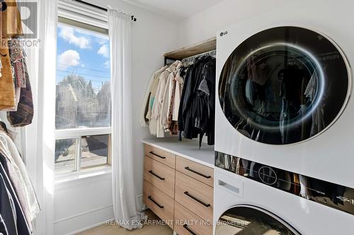 3rd Bedroom converted: walk in closet/laundry room - 249 Bay Street N, Hamilton, ON - Indoor Photo Showing Laundry Room