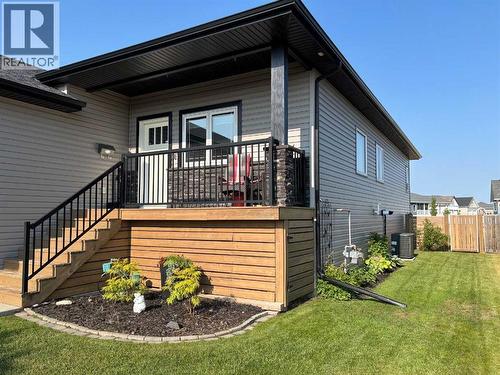 4020 Monarch Way, Stettler, AB - Outdoor With Deck Patio Veranda With Exterior