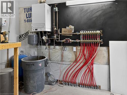 IN FLOOR HEATING - 2264 Britannia Road, Burlington, ON - Indoor Photo Showing Basement