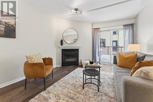 90D Templeton Street, Ottawa, ON - Indoor Photo Showing Living Room With Fireplace