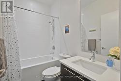 4 Piece Bathroom with Tub/Shower and white tile - 