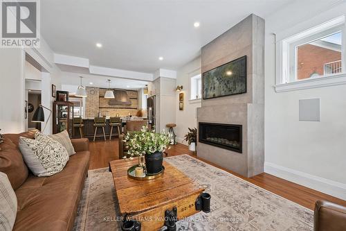 63 Menno Street, Waterloo, ON - Indoor Photo Showing Living Room With Fireplace