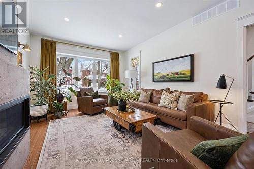 63 Menno Street, Waterloo, ON - Indoor Photo Showing Living Room With Fireplace
