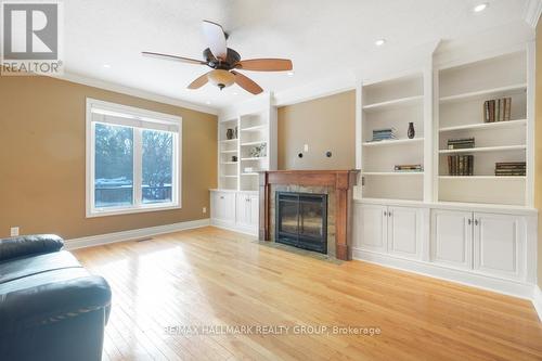 41 Bramblegrove Crescent, Ottawa, ON - Indoor Photo Showing Living Room With Fireplace
