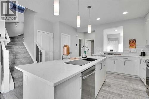 210 Lucas Close Nw, Calgary, AB - Indoor Photo Showing Kitchen With Upgraded Kitchen