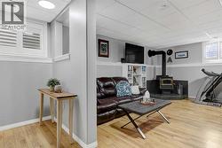 FAMILY ROOM WITH WOOD STOVE - 